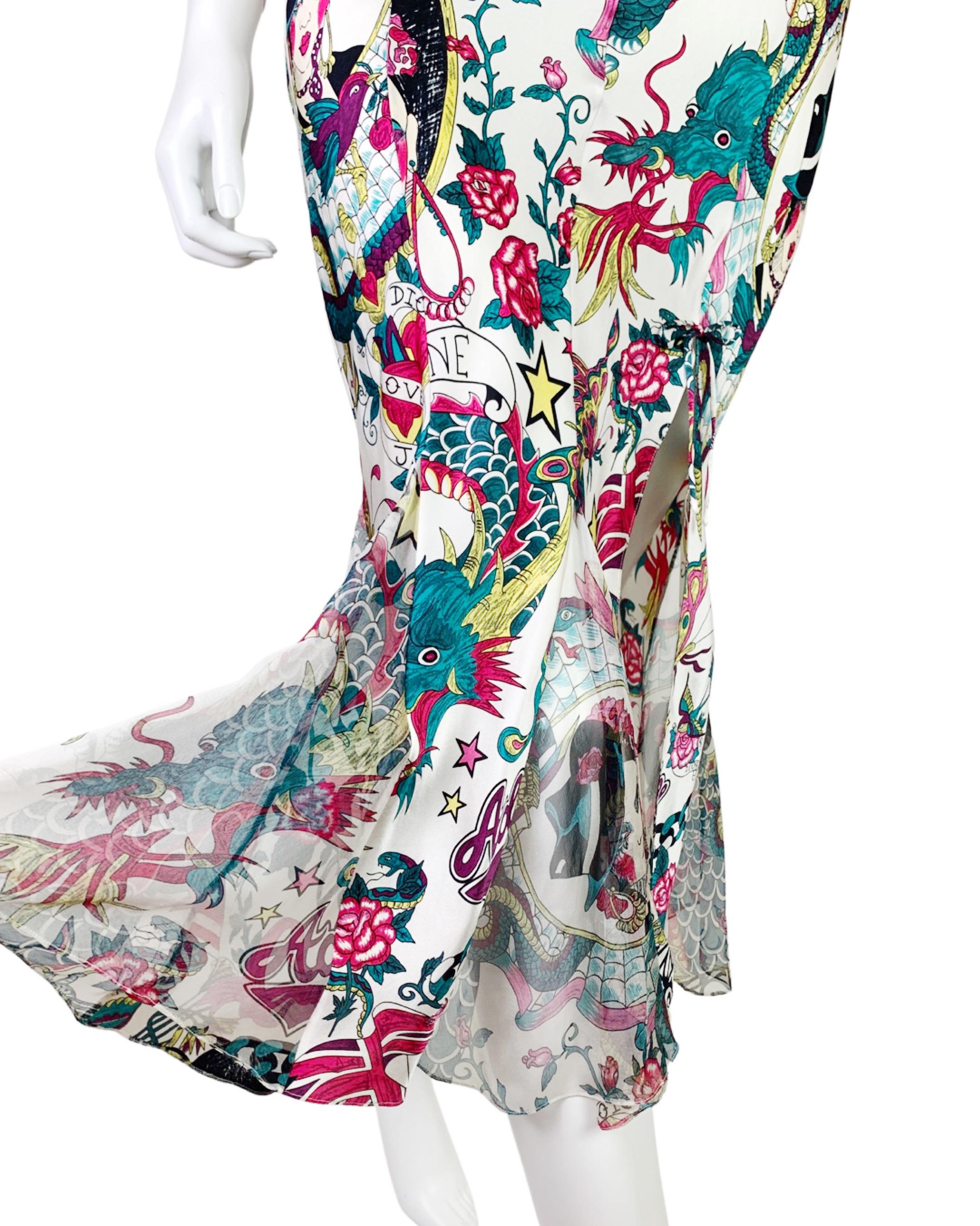 Dior Spring 2004 RTW Gitane Print Silk Dress 3