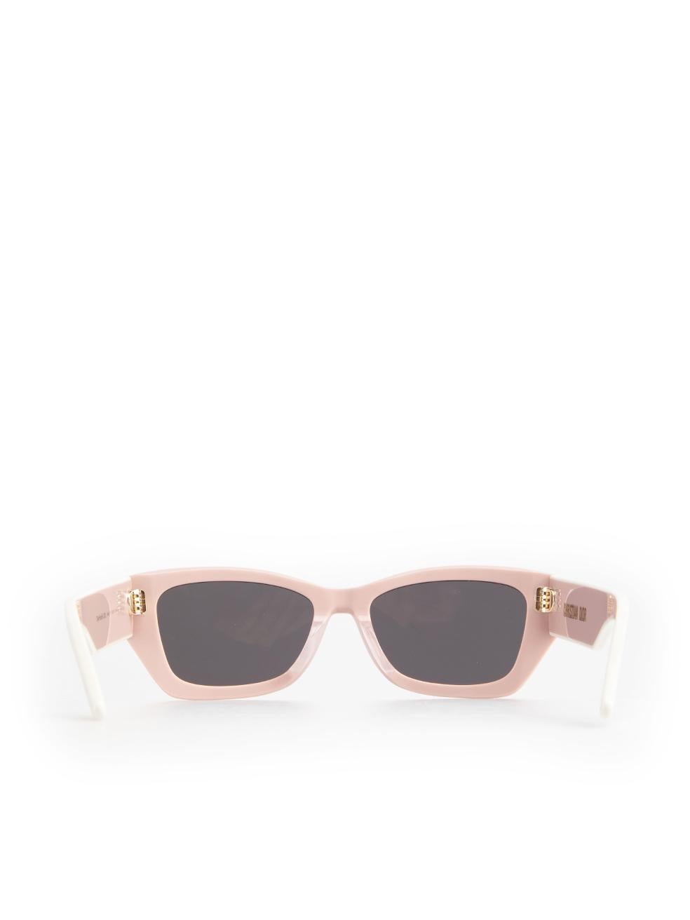 Dior SS24 Pink Dior Pacific S2U Rectangle Sunglasses In New Condition In London, GB