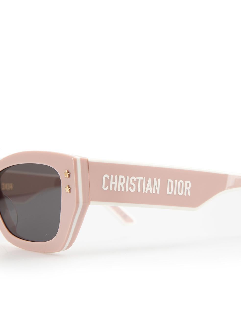 Dior SS24 Pink Dior Pacific S2U Rectangle Sunglasses 3