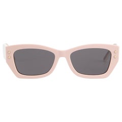 Dior SS24 Pink Dior Pacific S2U Rectangle Sunglasses