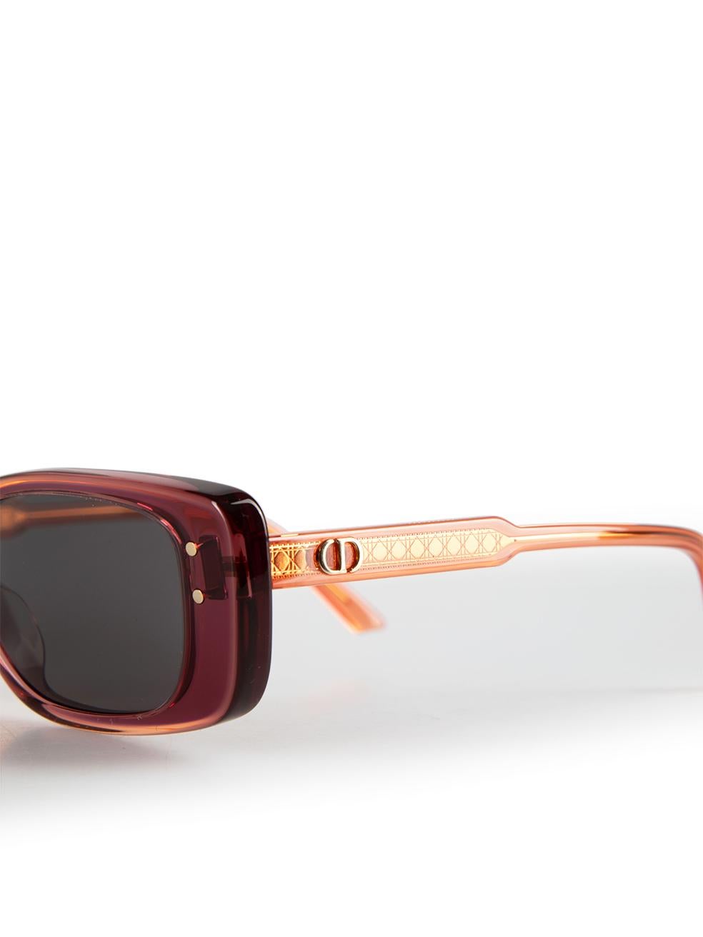Dior SS24 Pink DiorHighlight S2I Rectangle Sunglasses 3