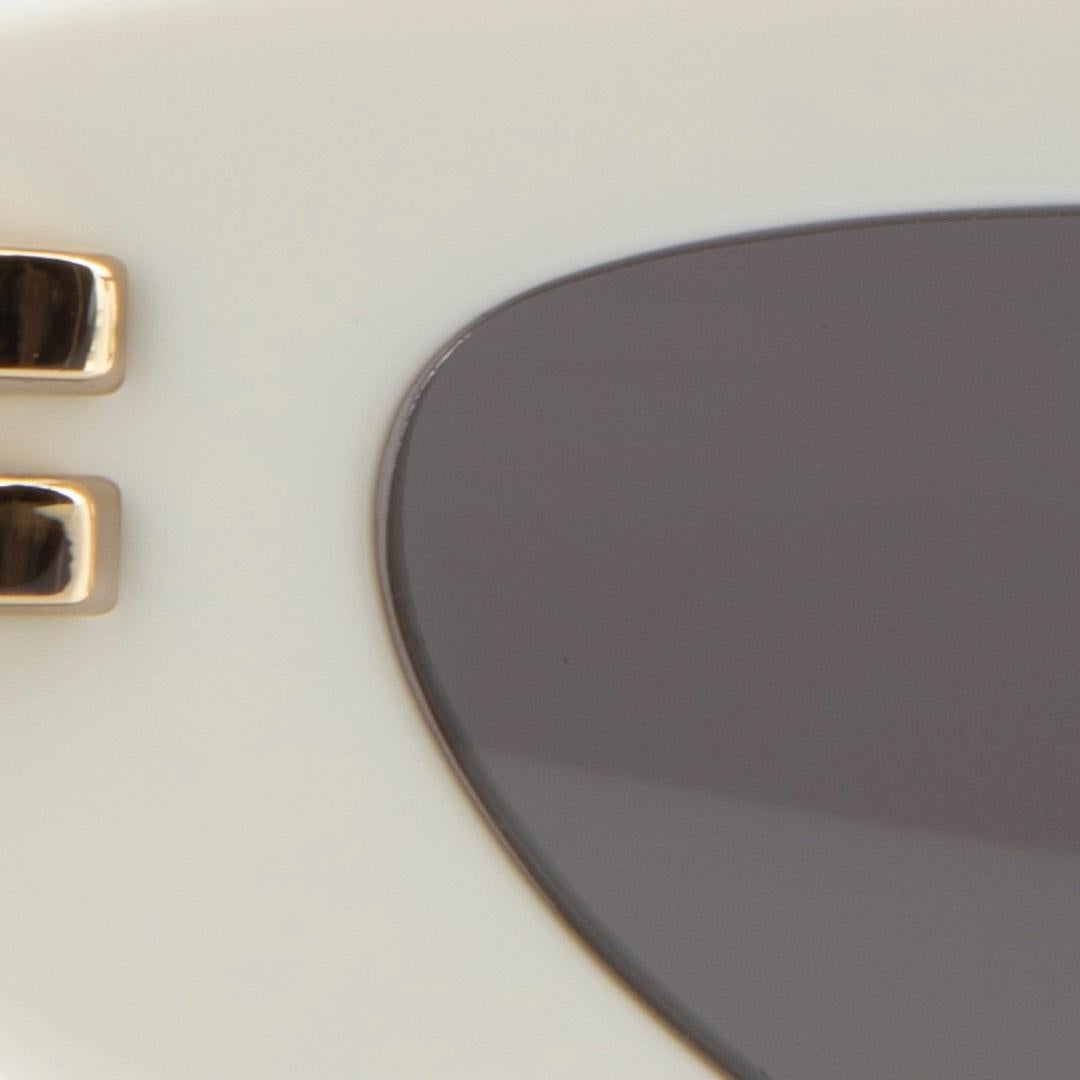 Dior SS24 White Cat Eye CDior B1U Sunglasses 2