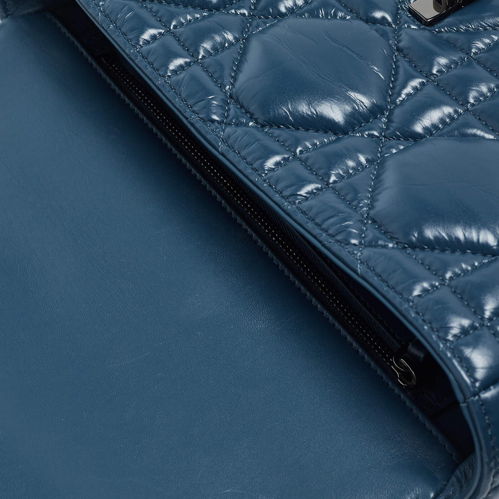 Dior Steel Blue Quilted Leather Medium Caro Shoulder Bag 3