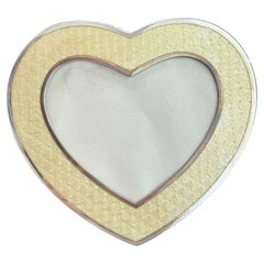 Dior Sterling Silver Enamel Italian Heart Frame