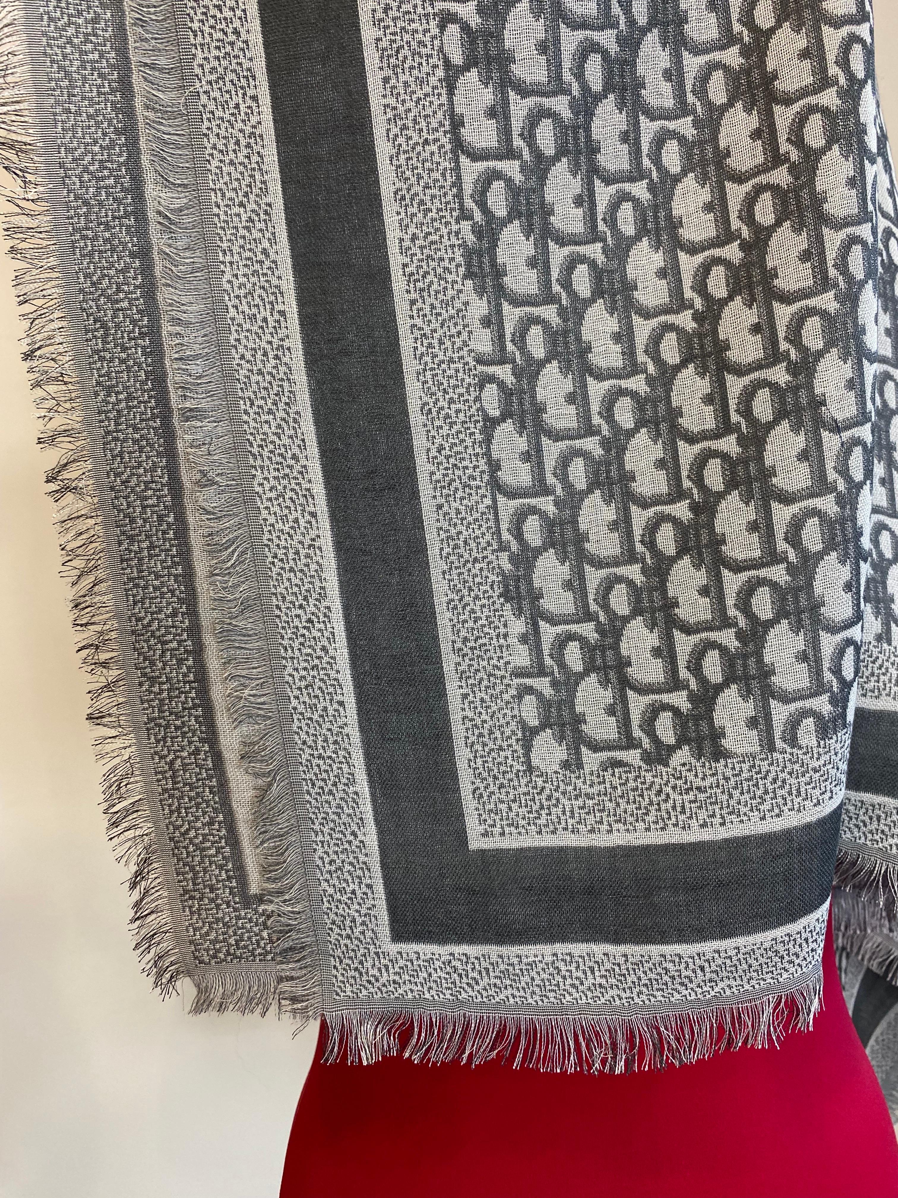 Gray Dior stole