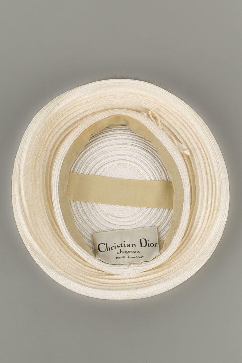Dior Straw Hat in White and Ecru 1