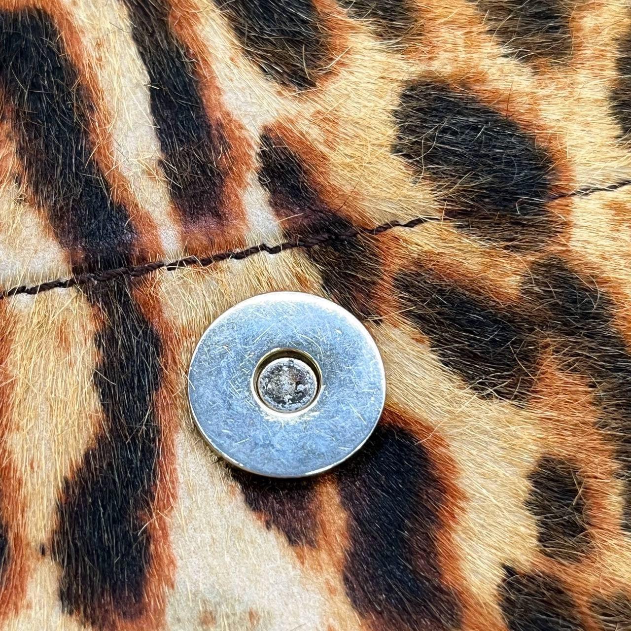 Dior Street Chic Hobo Leopard Print Pony-hair Calfskin 10