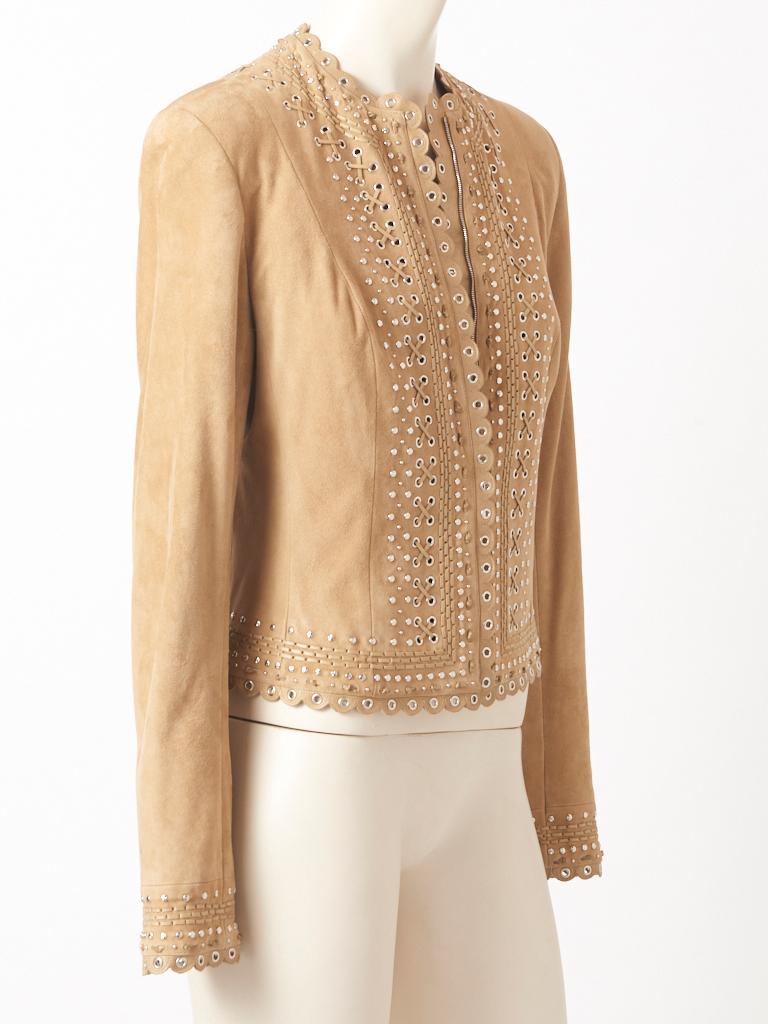 Dior Suede Jacket With Grommet Detail. at 1stDibs cable and gauge