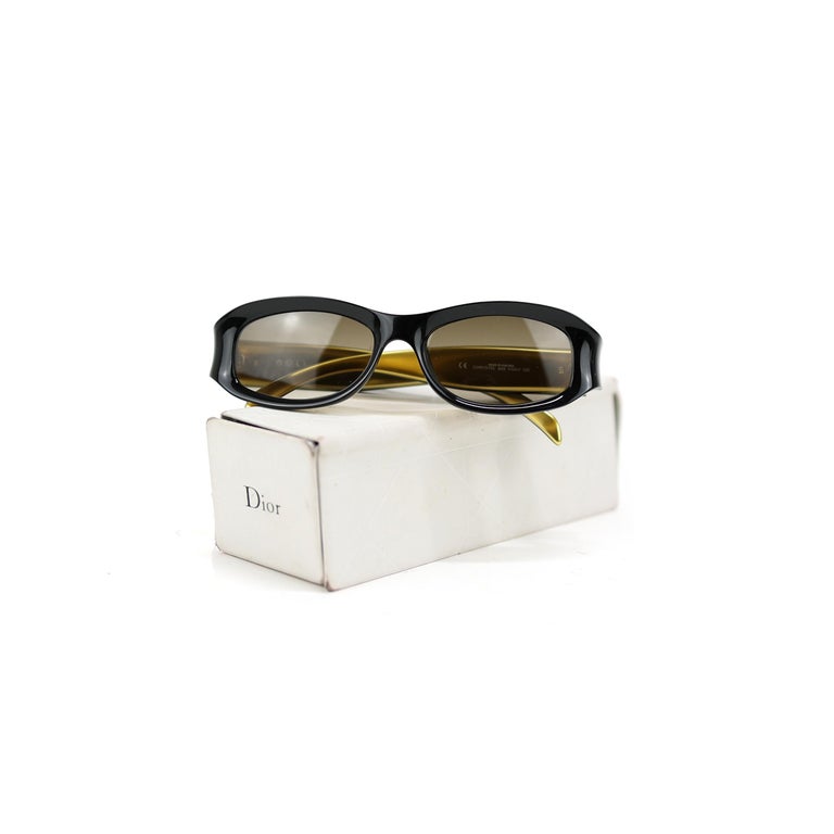 Dior Sunglasses black and gold For Sale at 1stDibs
