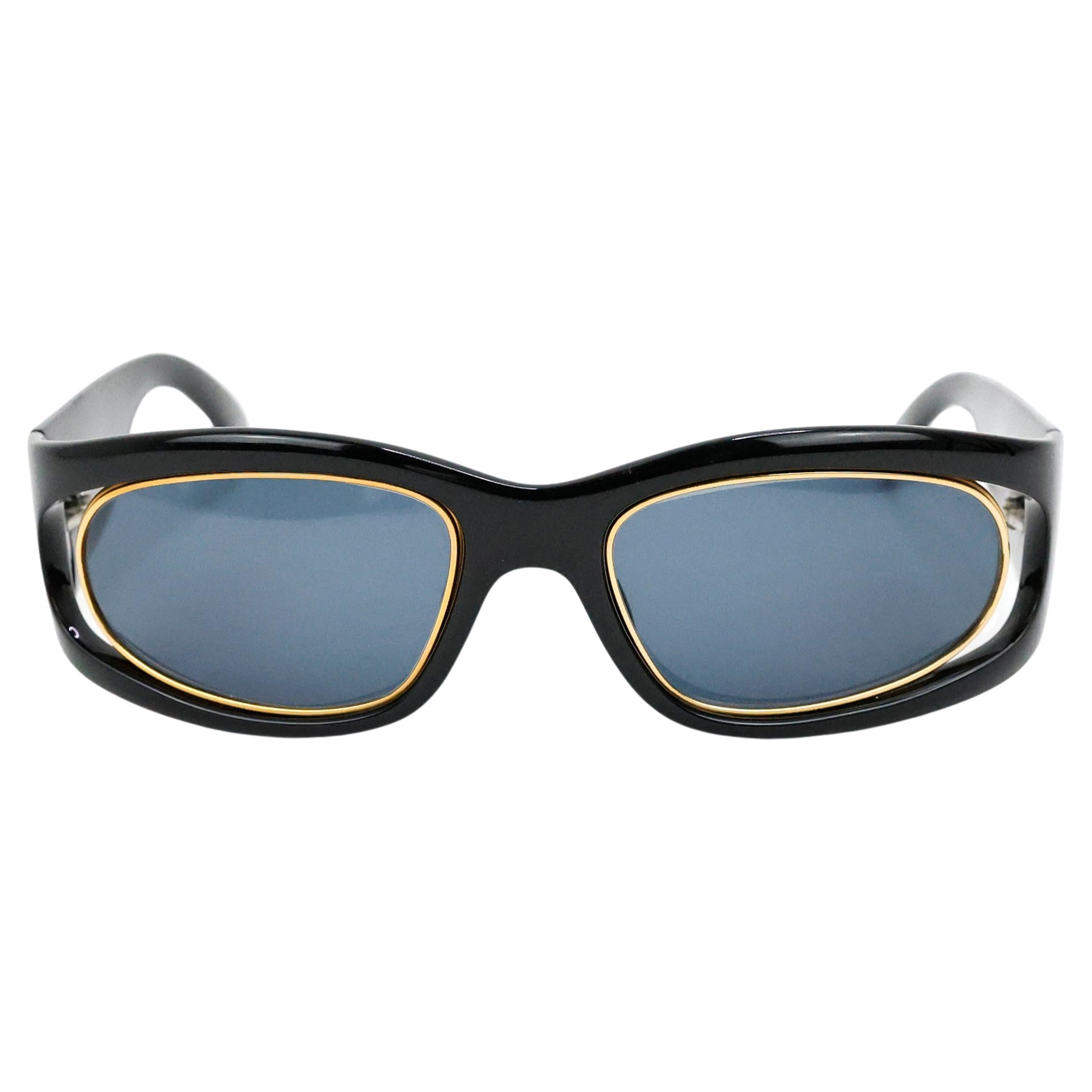 Dior-Sonnenbrille mod. CD2040 Schwarz und Gold im Angebot
