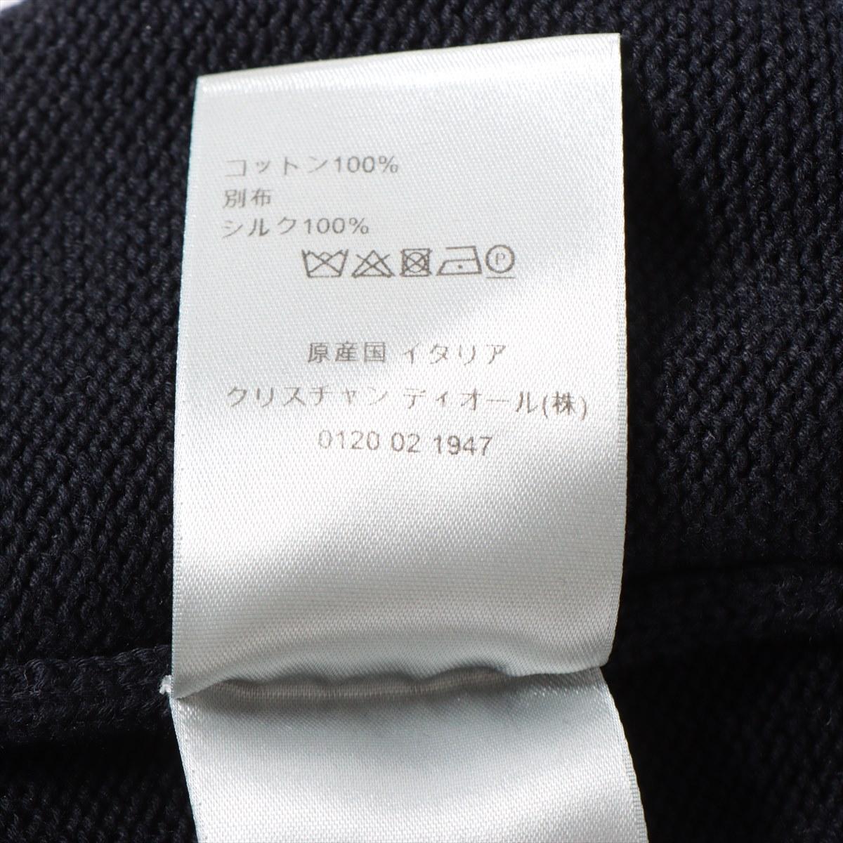 Dior Sweat-shirt Oblique Inserts en tricot de coton bleu marine 3