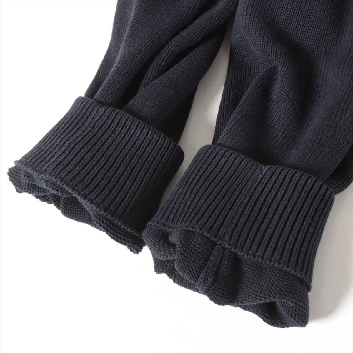 Dior Sweat-shirt Oblique Inserts en tricot de coton bleu marine 4