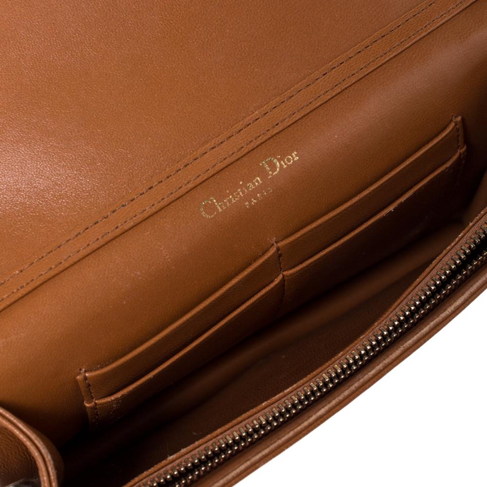 Dior Tan Leather Mini Studded Diorama Chain Shoulder Bag 3