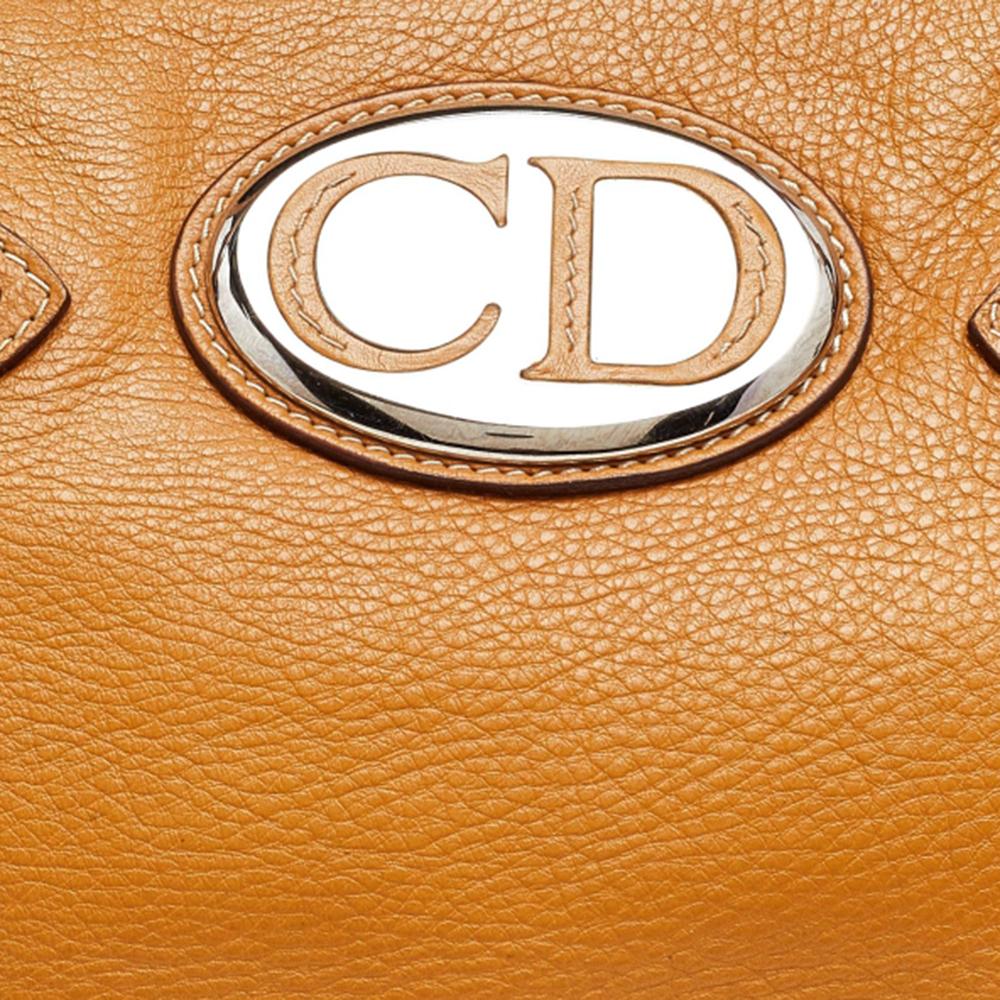Dior Tan Leather Satchel 4
