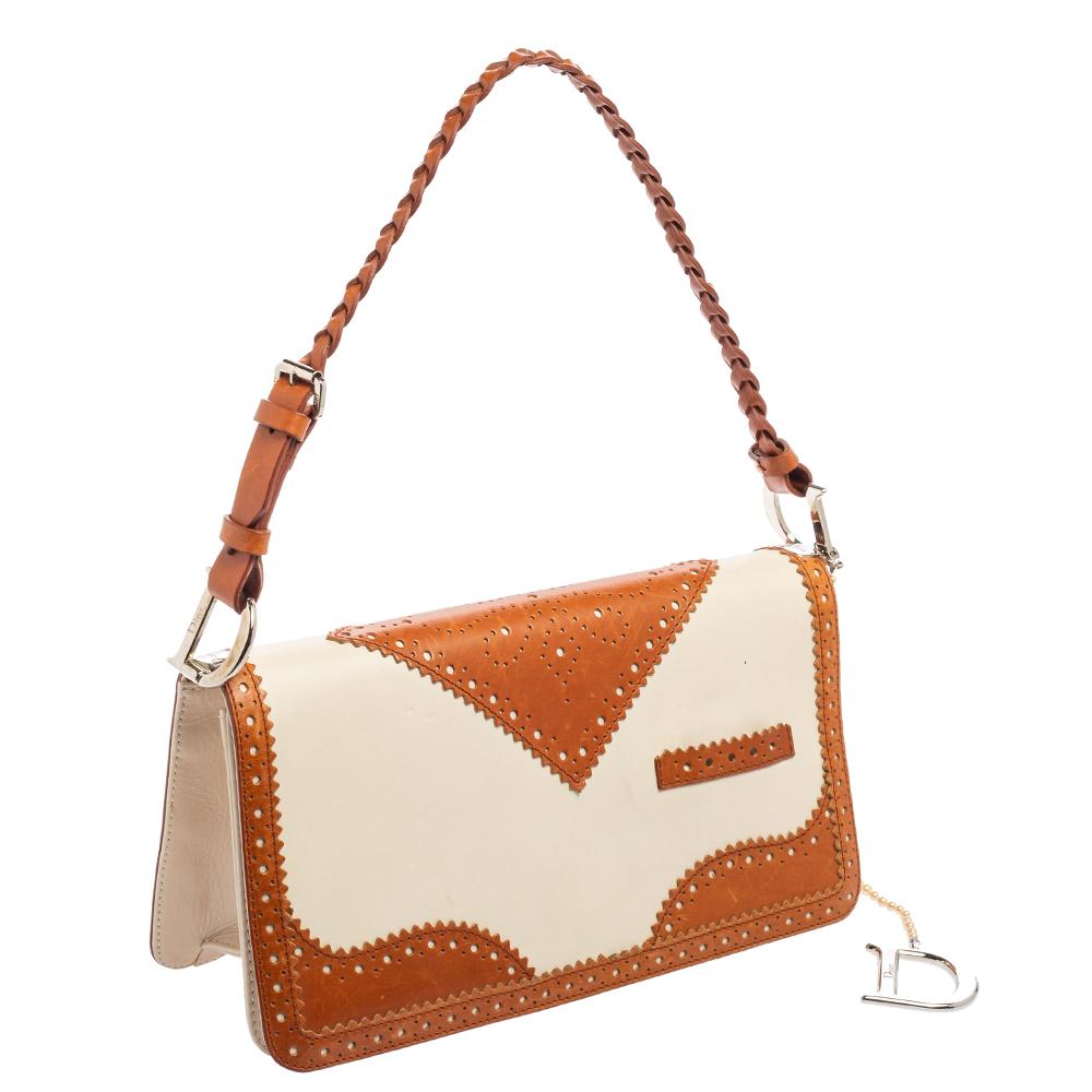 dior faux pearl and sequin embroidered saddle bag