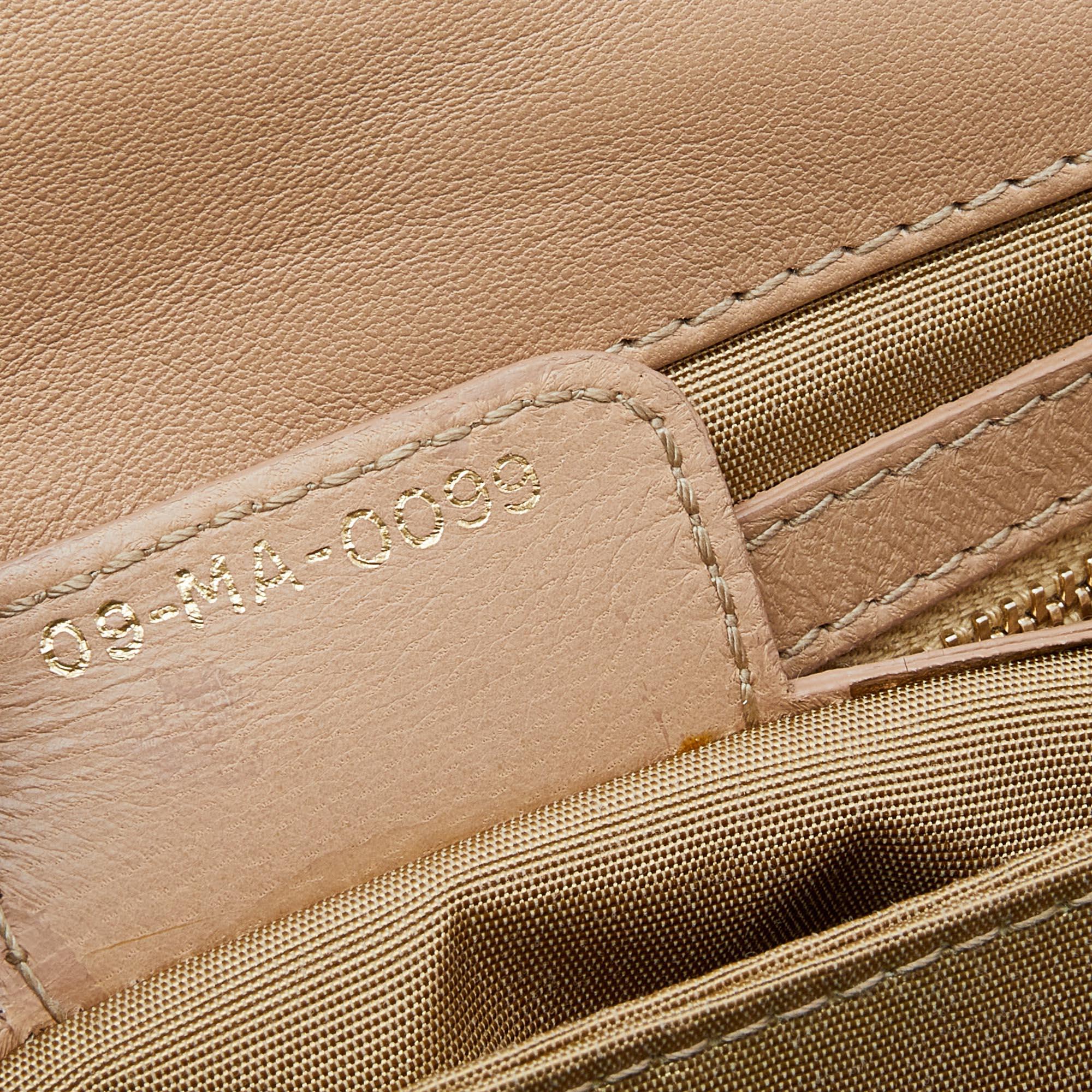 Dior Tan Quilted Ruffle Leather New Lock Flap Bag 2