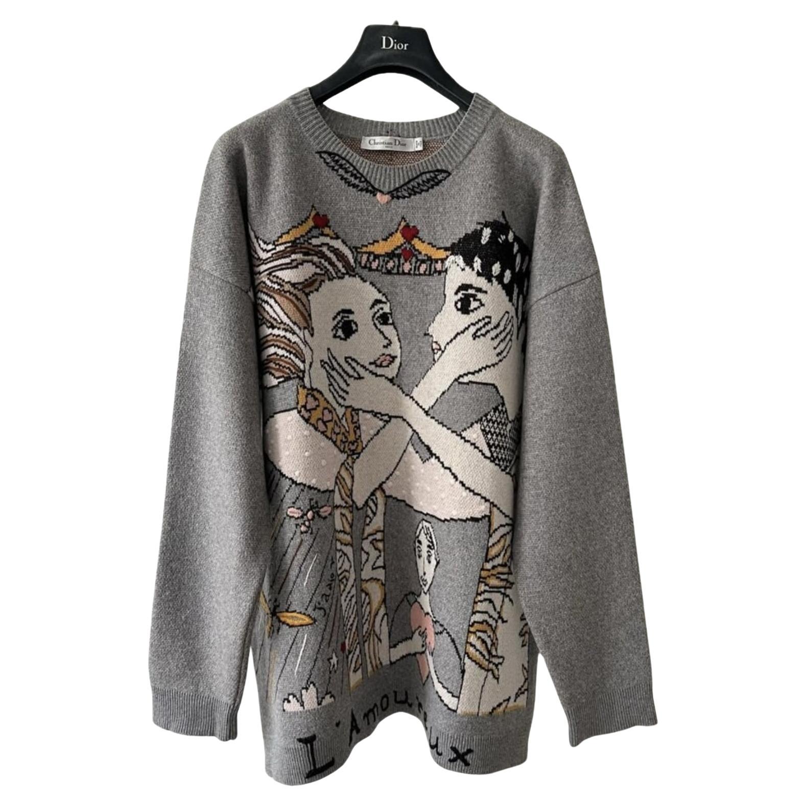 Dior Tarot Embroidery Cashmere jumper For Sale