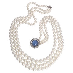 Dior Perlen-Halskette mit drei Strings