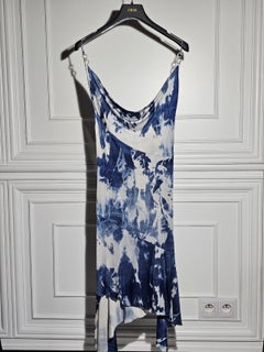 Dior Tie Dye (famous newspaper dress cut)dress by Galliano, Insanely Rare FW2000