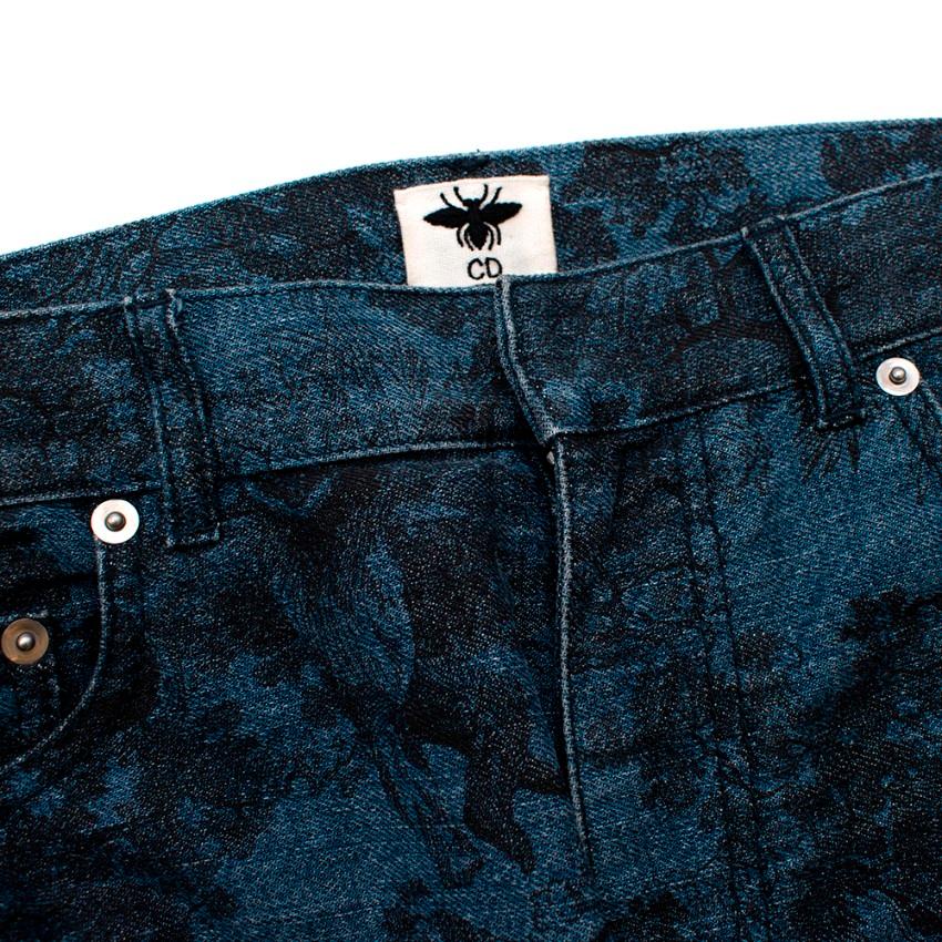 Dior Toile de Jouy Blaue Jeans - Größe US 4 im Zustand „Hervorragend“ in London, GB