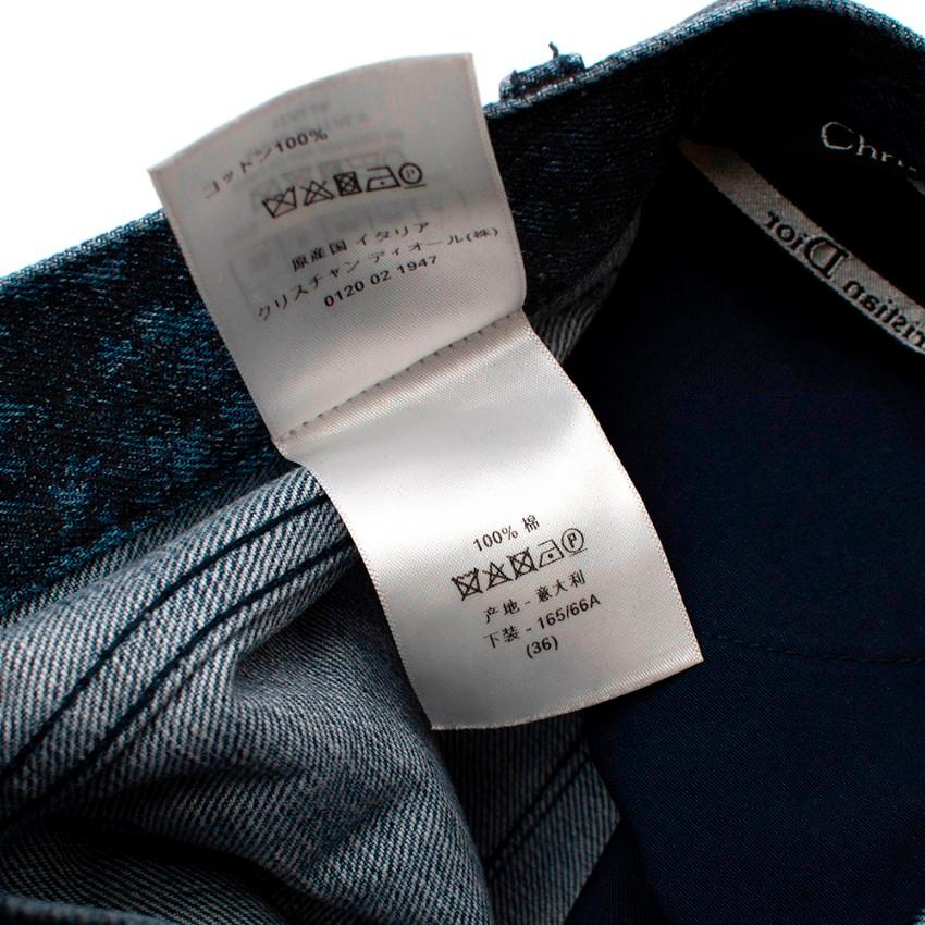 Dior Toile de Jouy Blaue Jeans - Größe US 4 1