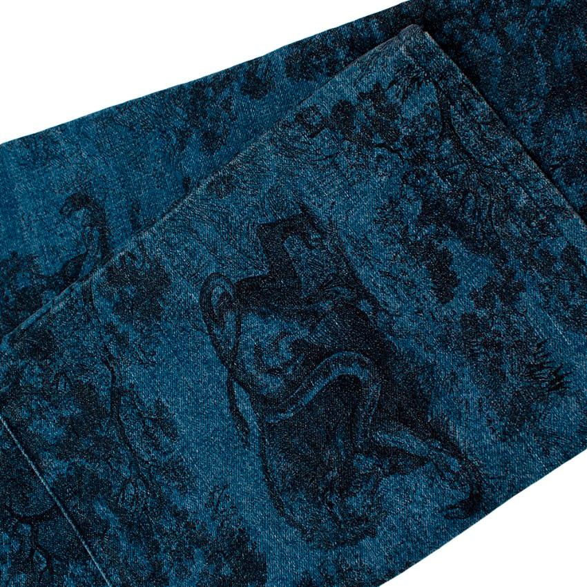 Dior Toile de Jouy Blaue Jeans - Größe US 4 2