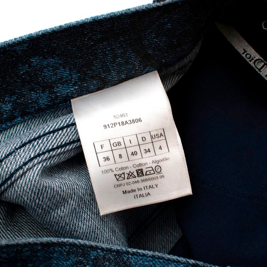 Dior Toile de Jouy Blaue Jeans - Größe US 4 4