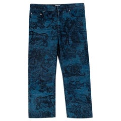 Dior Toile de Jouy Blaue Jeans - Größe US 4
