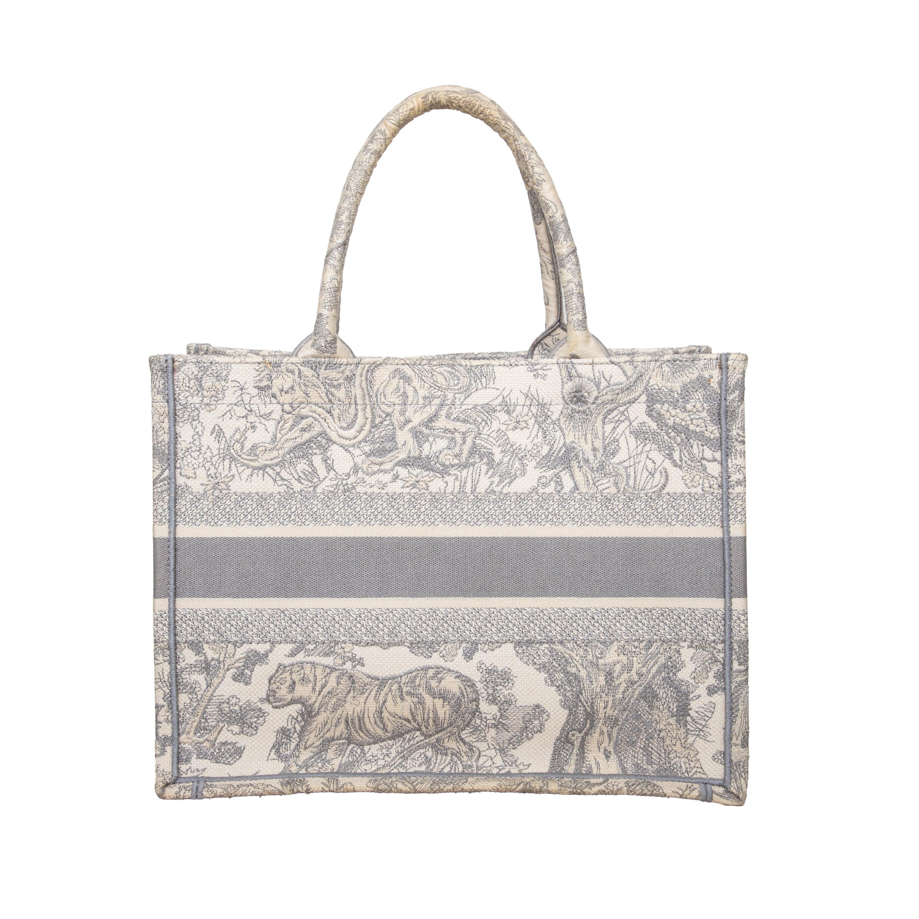 Women's Dior Toile de Jouy Canvas Medium Book Tote - '20s