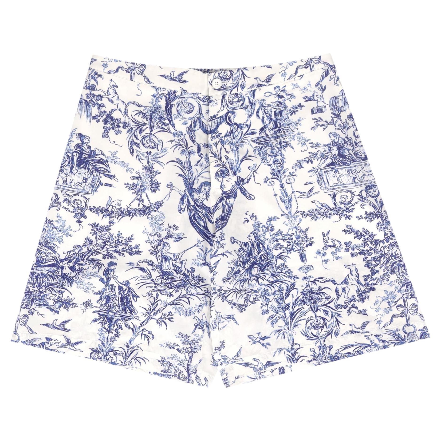 Dior Toile de Jouy Silk Shorts