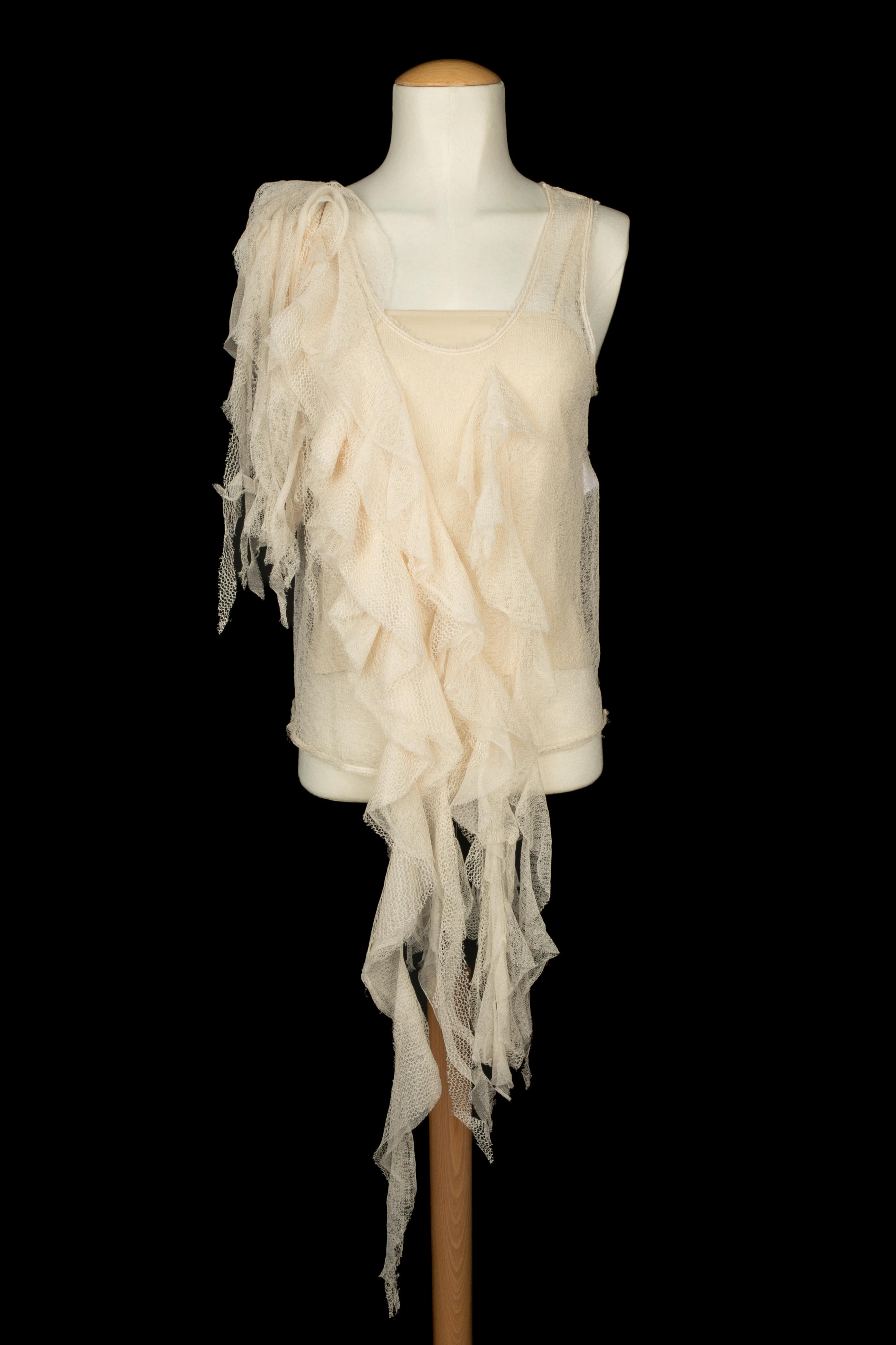 Beige Dior top Spring 2024 in vendita