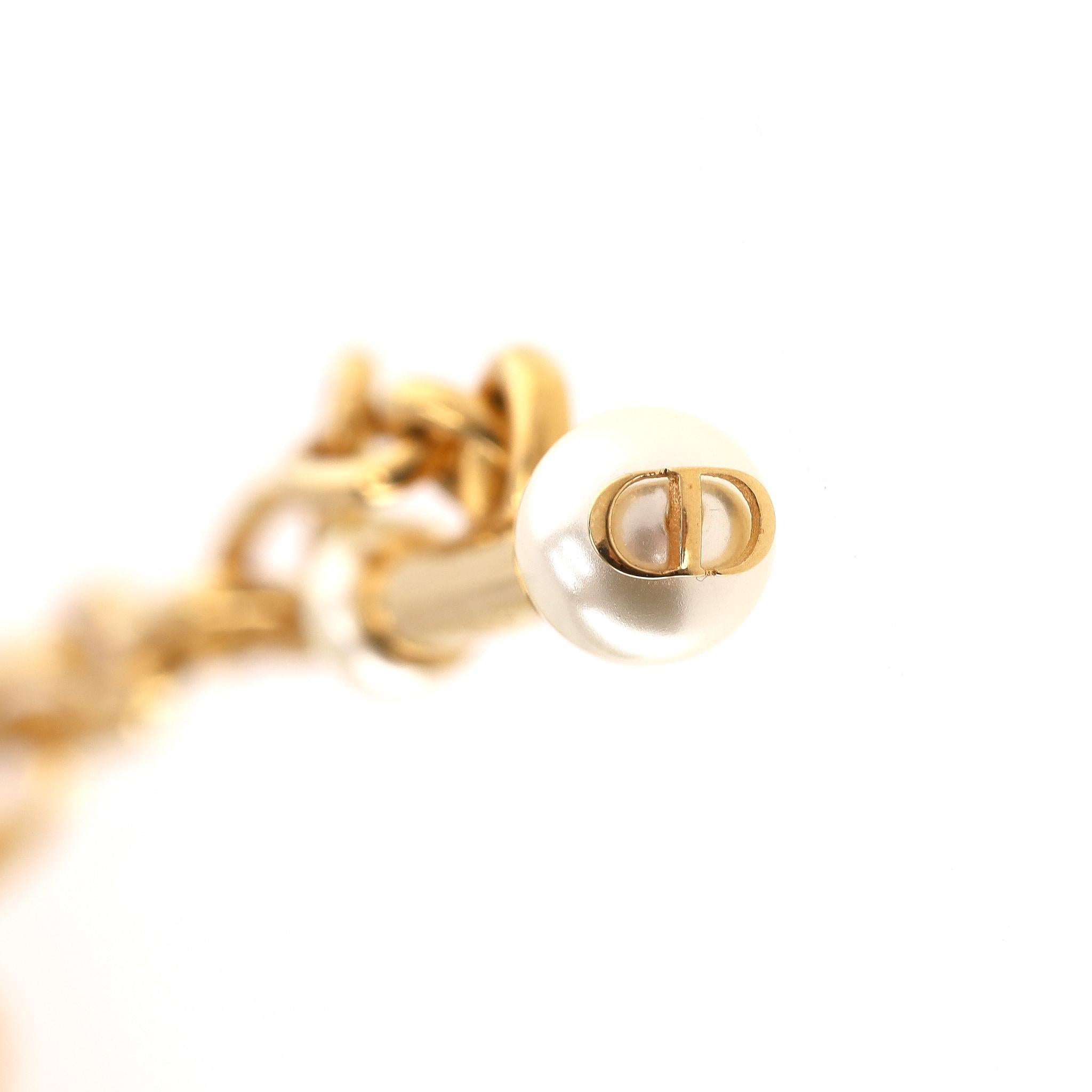 Dior TorsaDior girocollo impreziosito da perle di resina bianca in vendita 2