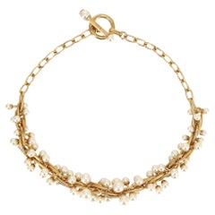 Dior TorsaDior Choker Embellished With White Resin Pearls
