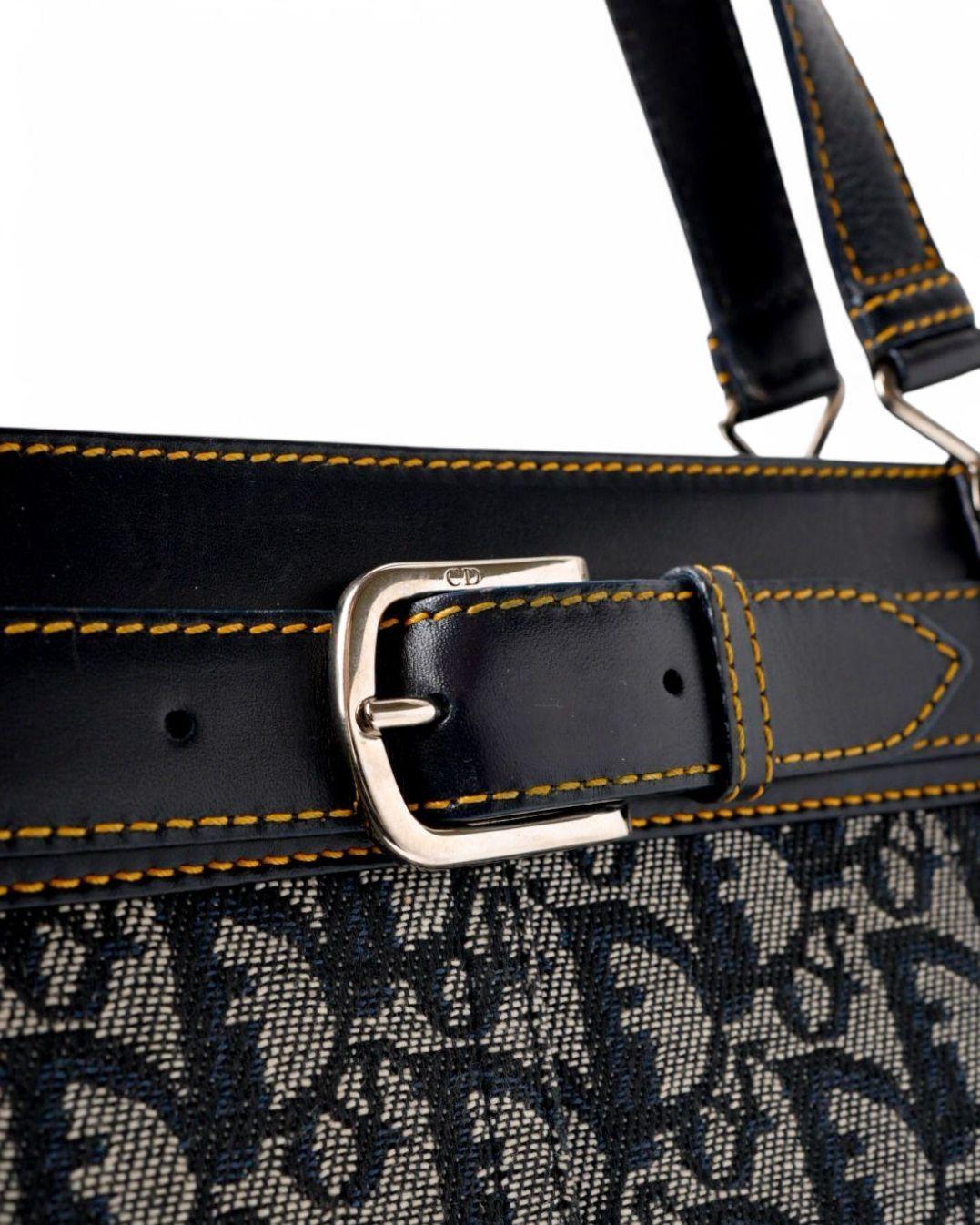 Dior Tote Pocket Denim Trotter Blue en vente 5