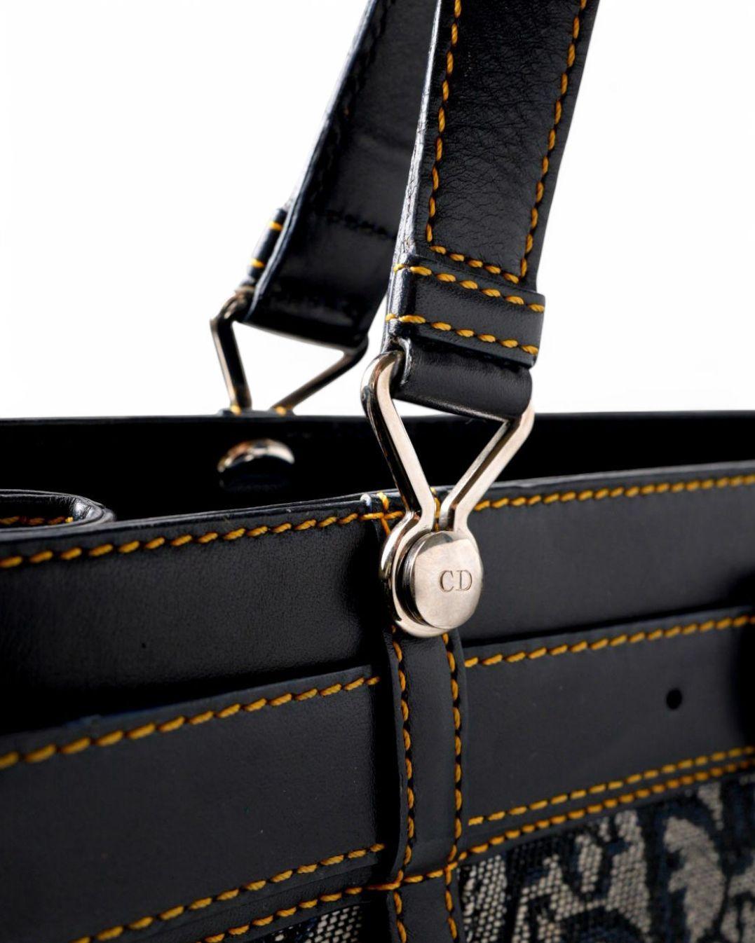 Dior Tote Pocket Denim Trotter Blue en vente 6