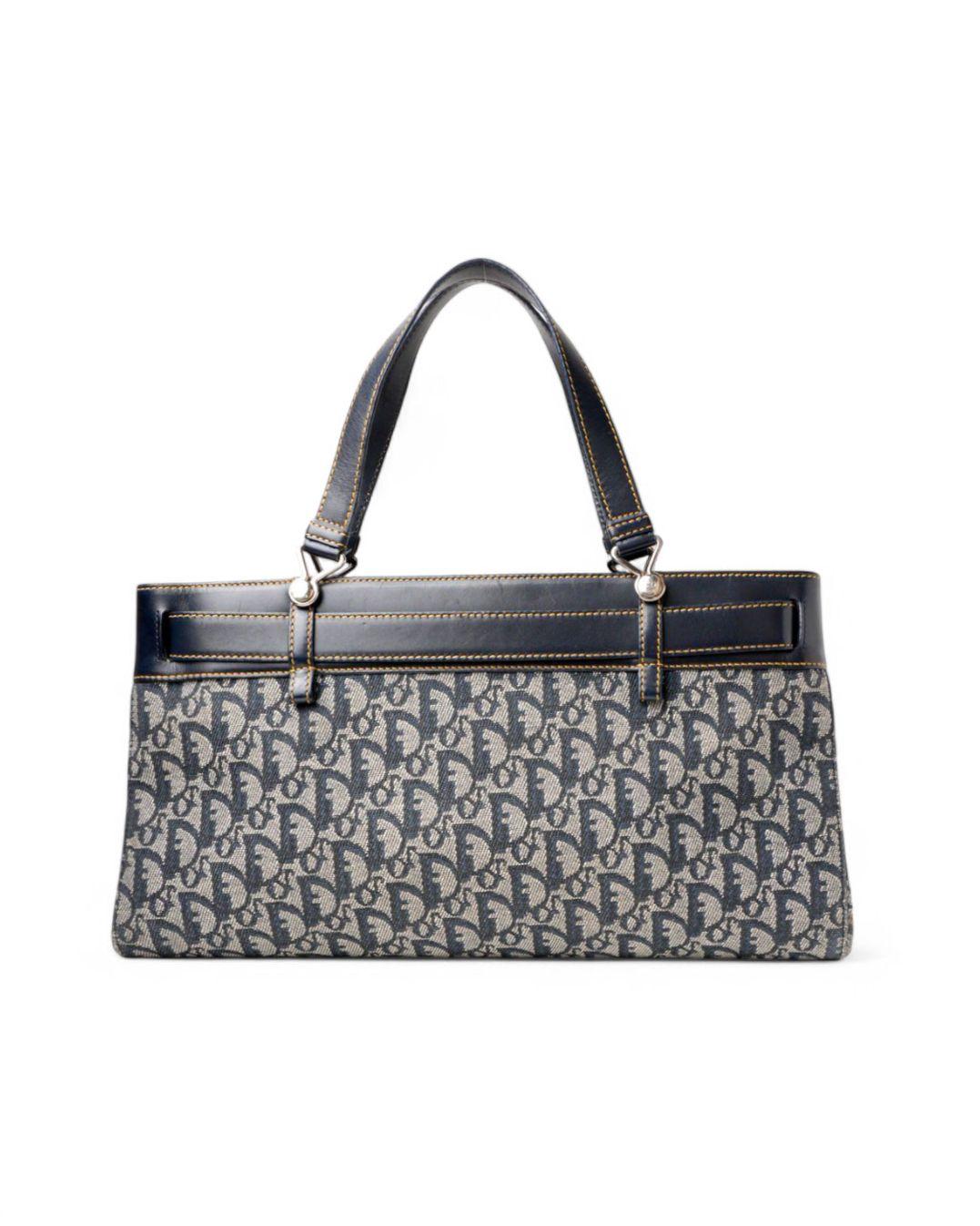 Dior Tote Pocket Denim Trotter Blue Excellent état - En vente à Torre Del Greco, IT