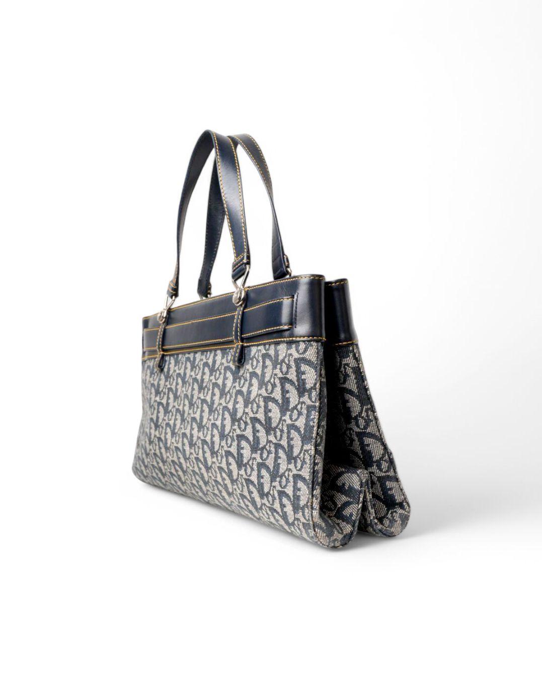 Dior Tote Pocket Denim Trotter Blue en vente 1