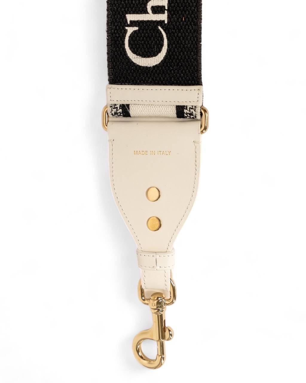 Dior Tracolla Amovibile Bianca/Nera in vendita 1