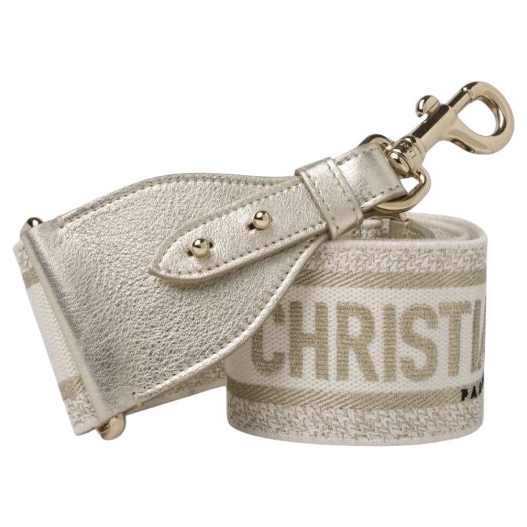 Dior Tracolla Amovibile Bianca Oro in vendita