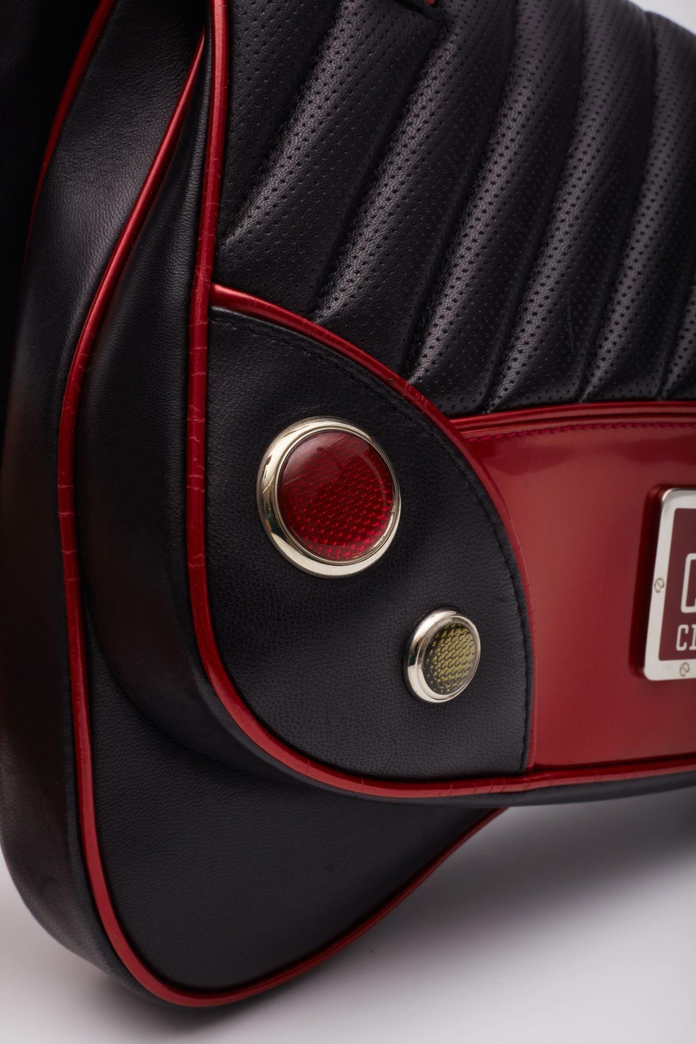 Dior Trailer Trash Cadillac Car Satteltasche Schwarz Rot im Angebot bei 1stDibs