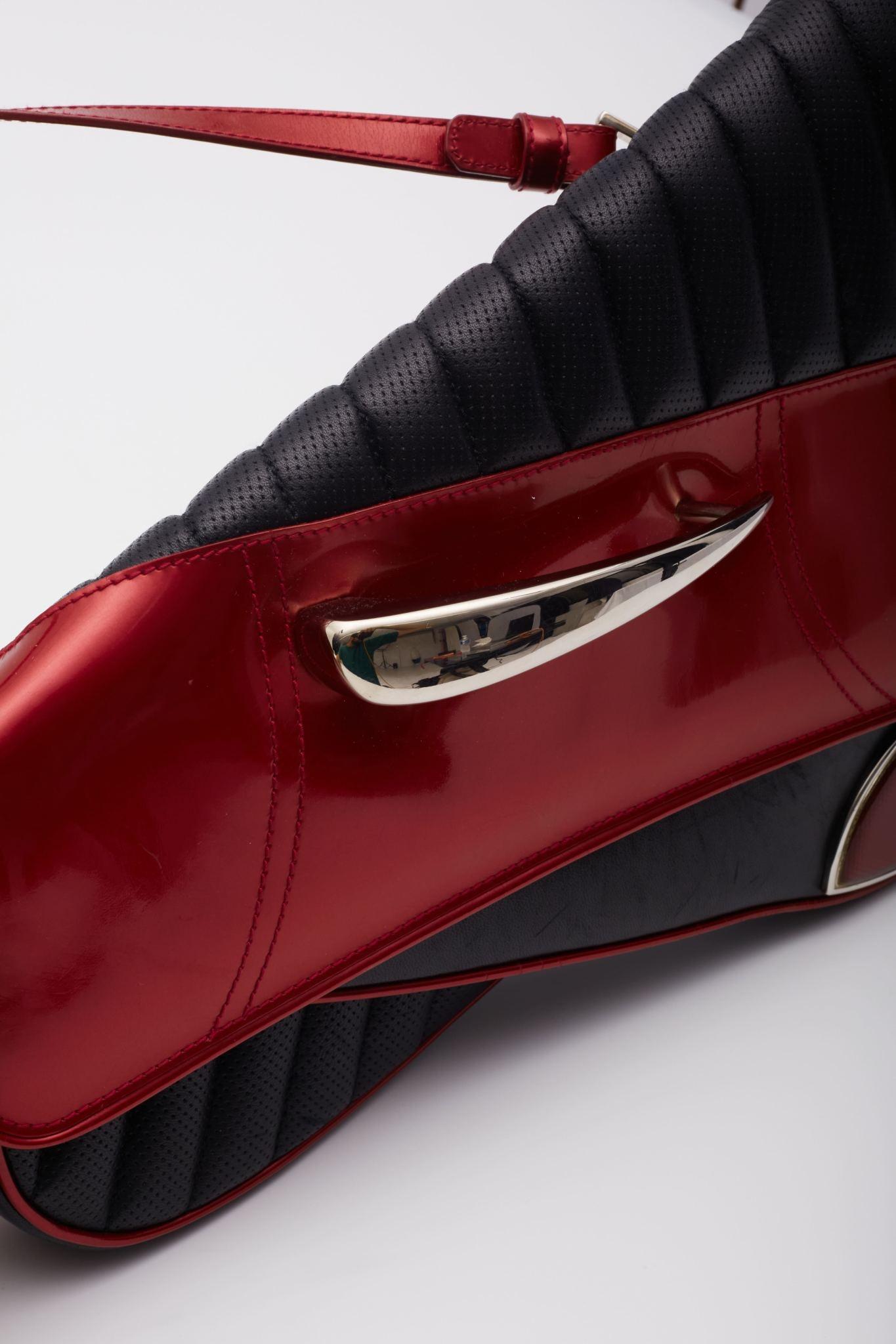 Dior Trailer Trash Cadillac Car Saddle Bag Black Red 3