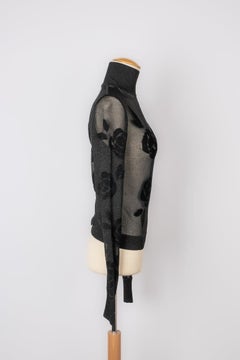 Pull Dior en maille noire transparente, 2008