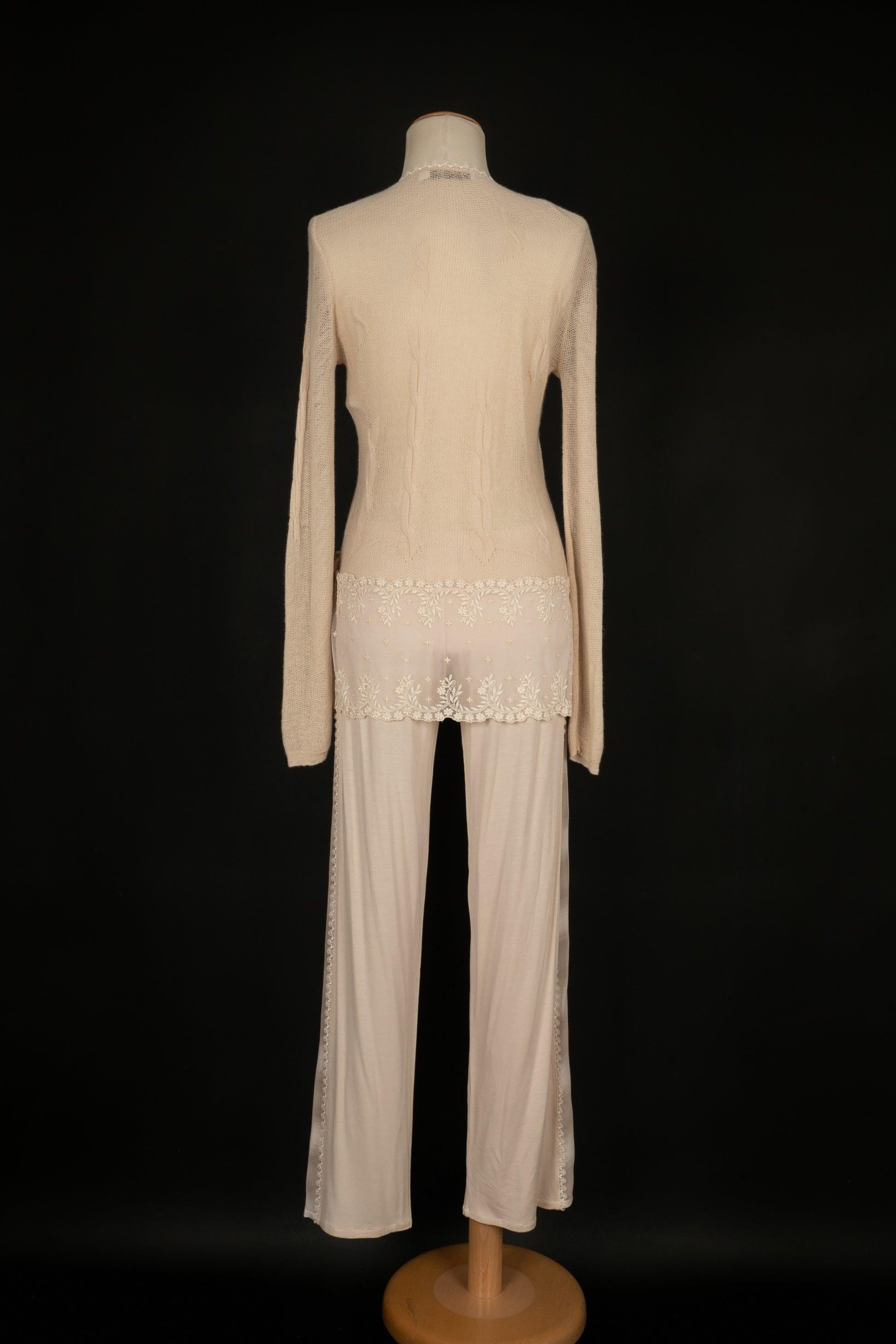 Dior Transparent Silk Top In Excellent Condition For Sale In SAINT-OUEN-SUR-SEINE, FR