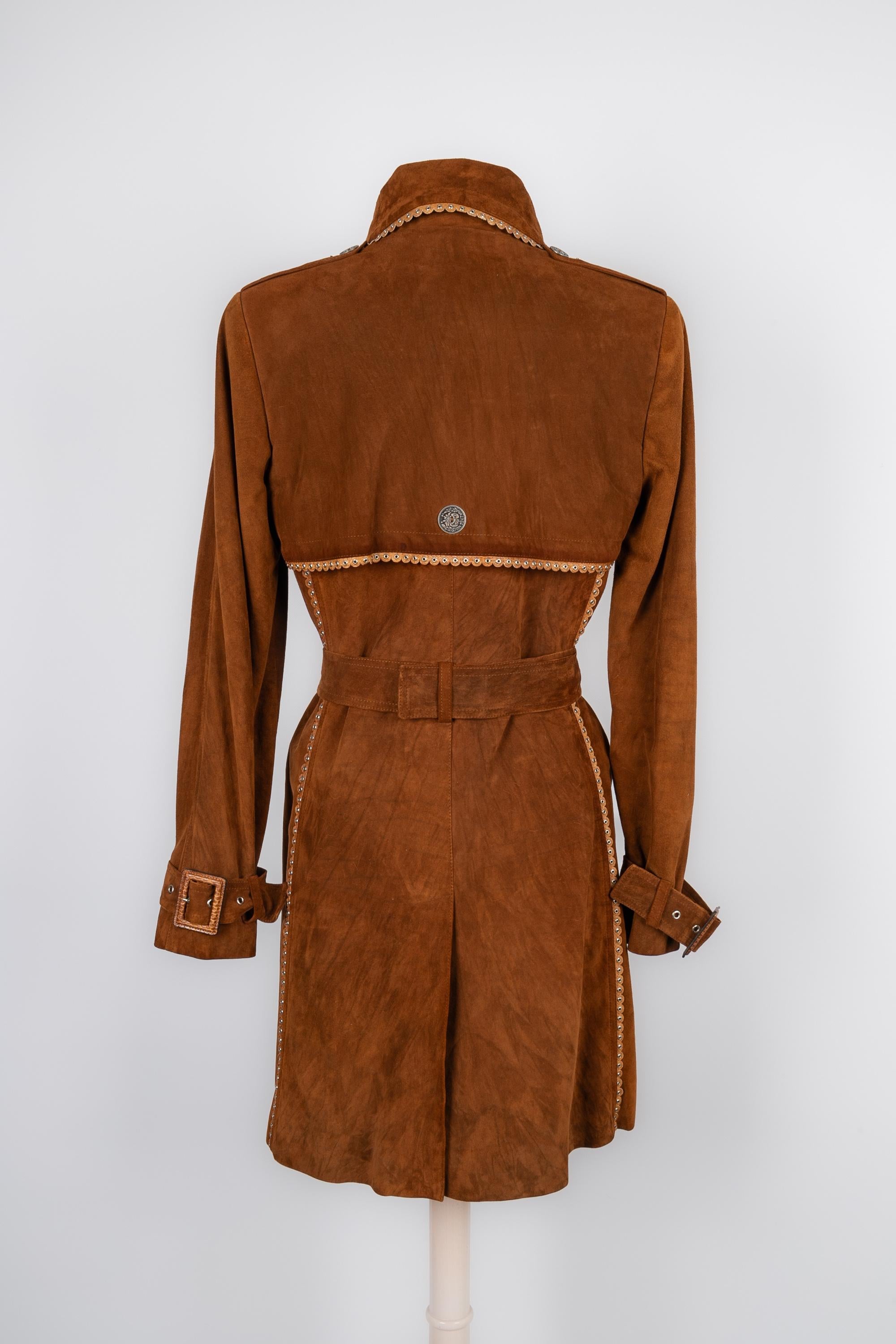 Dior trench coat in leather 2006 In Excellent Condition In SAINT-OUEN-SUR-SEINE, FR