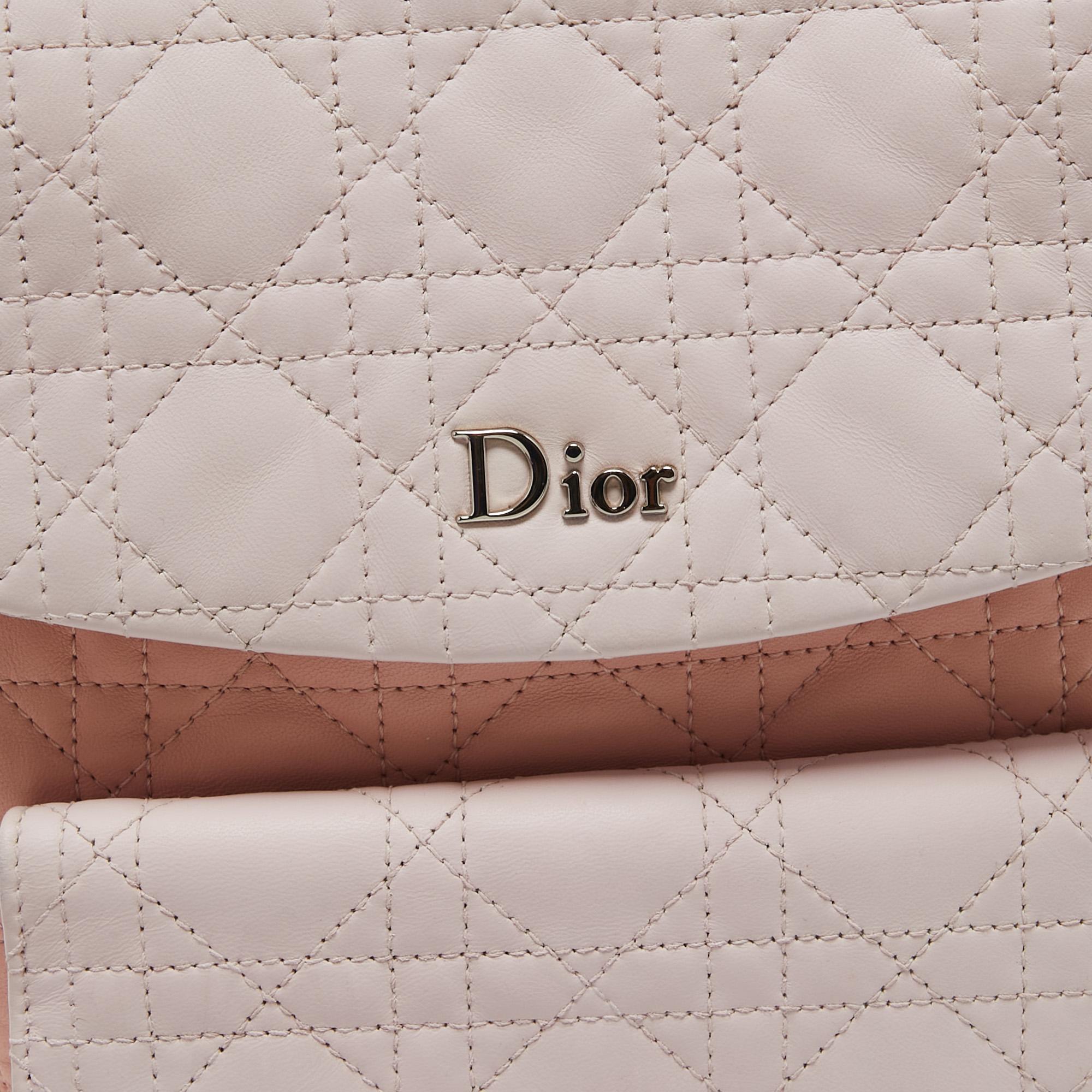 Dior Tri Color Cannage Quilted Leather Small Stardust Backpack For Sale 10