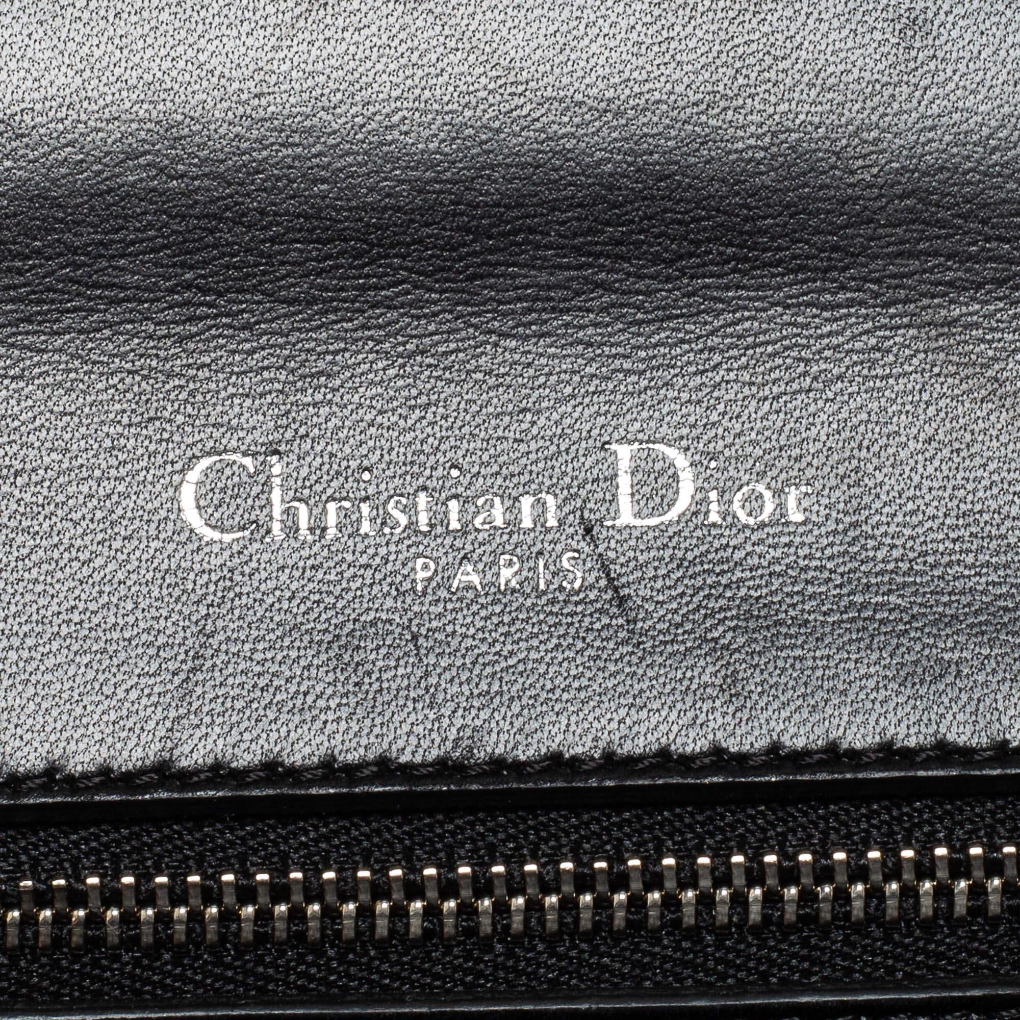 Dior Tri Color Leather and Sequins Medium Diorama Flap Shoulder Bag 4