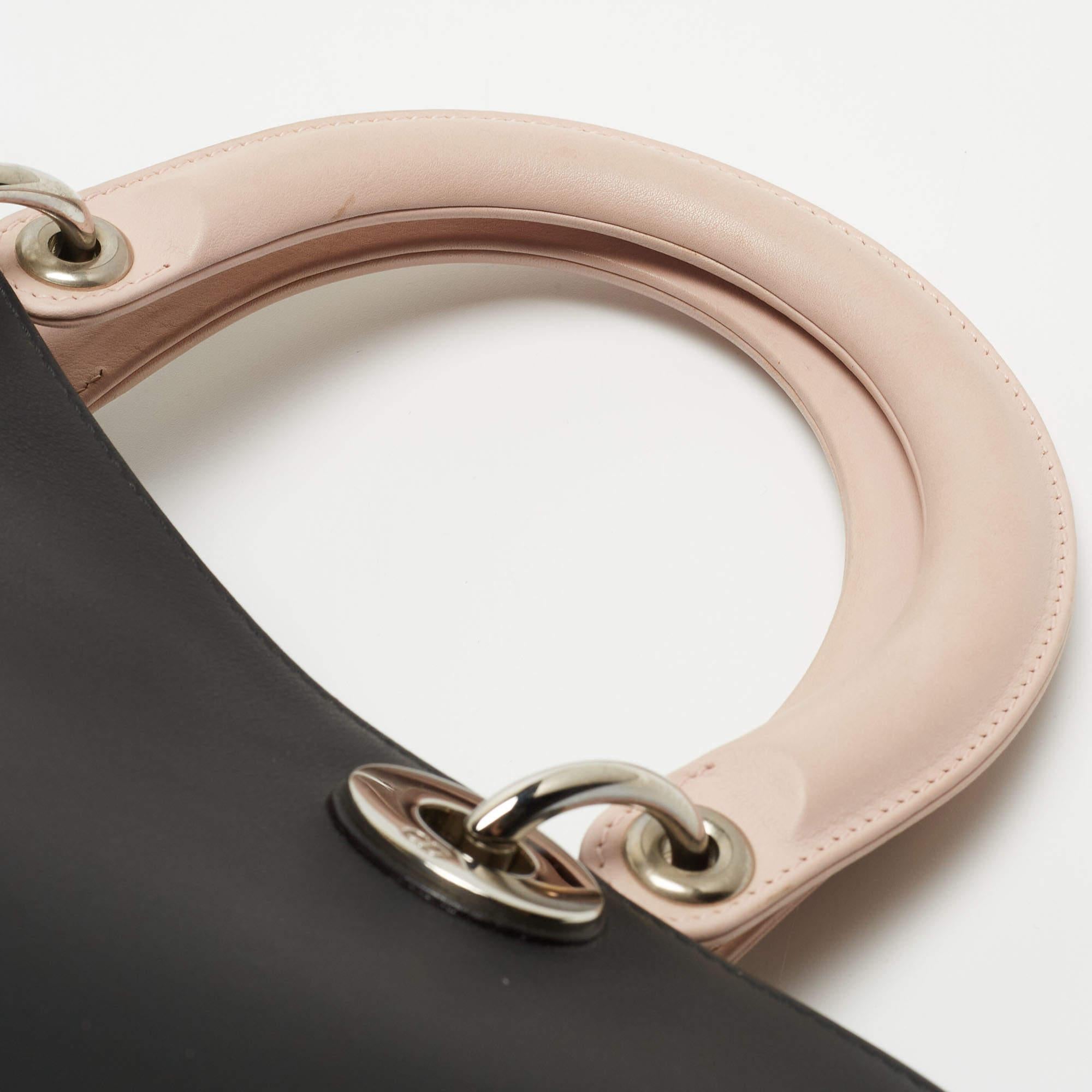 Dior Tri Color Leather and Snakeskin Medium Diorissimo Shopper Tote 5