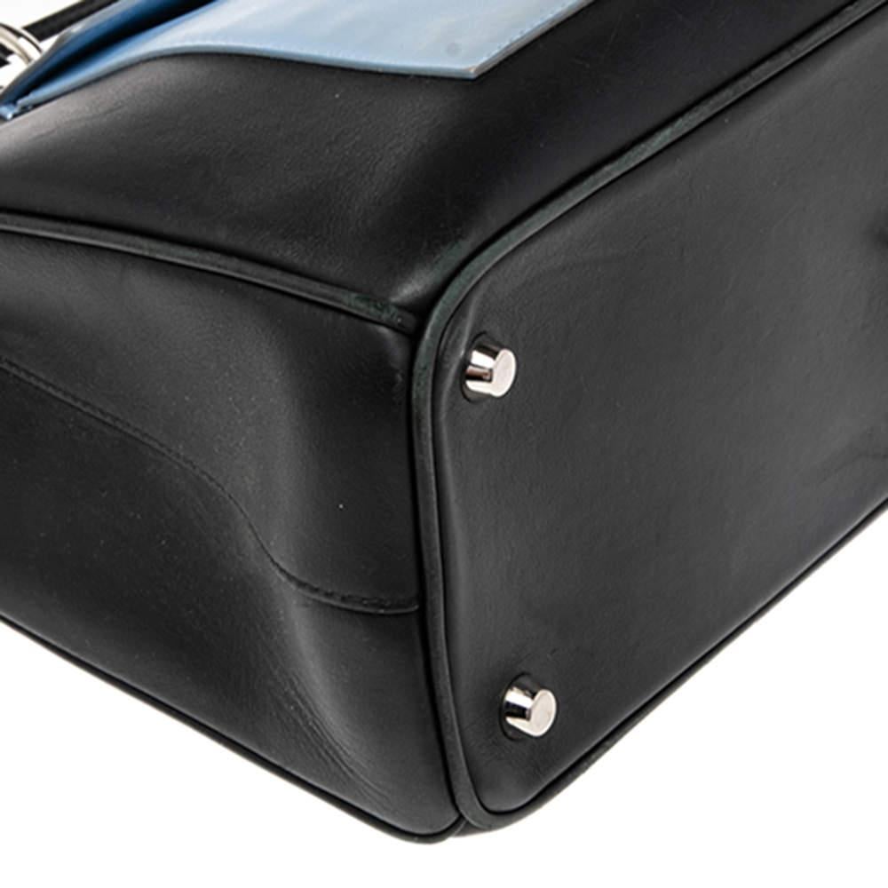 Dior Tri Color Leather Diorissimo Pocket Tote 1