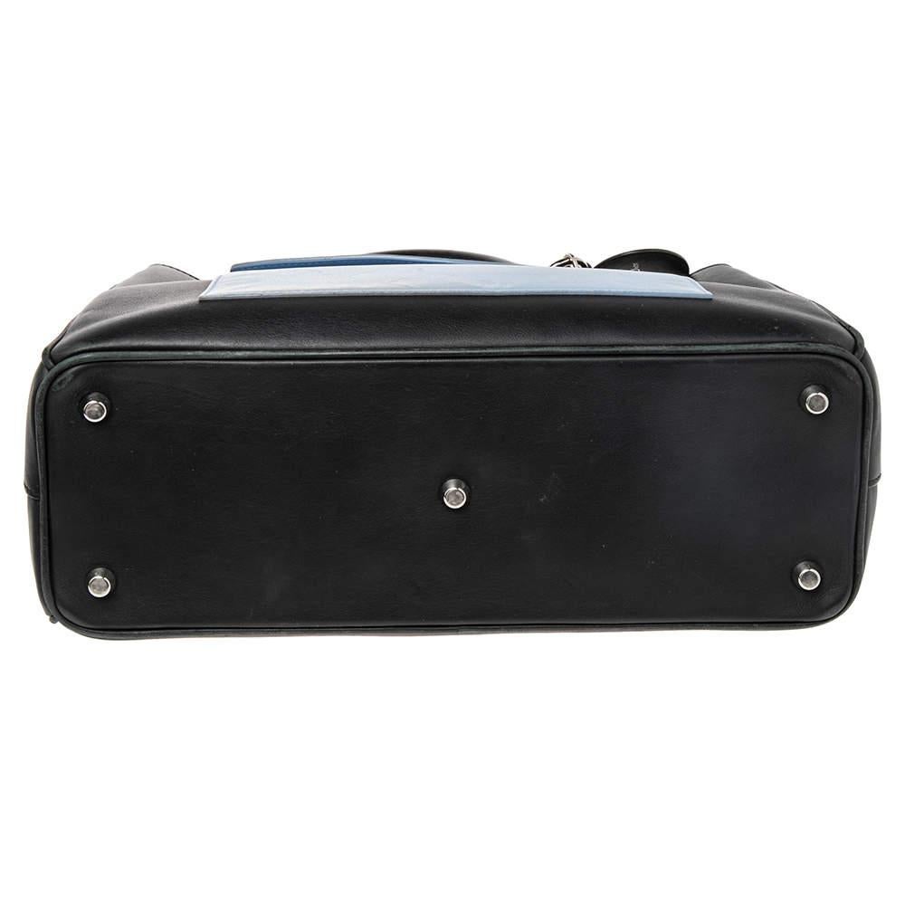 Dior Tri Color Leather Diorissimo Pocket Tote 3
