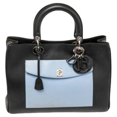 Dior Tri Color Leather Diorissimo Pocket Tote